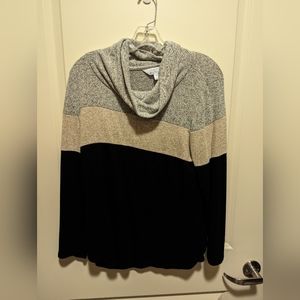 Stripped Turtle Neck